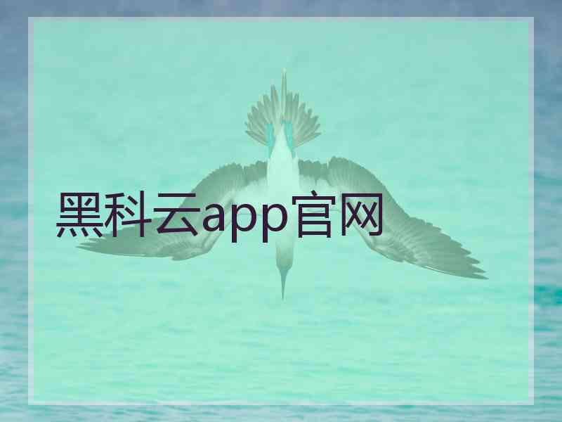 黑科云app官网