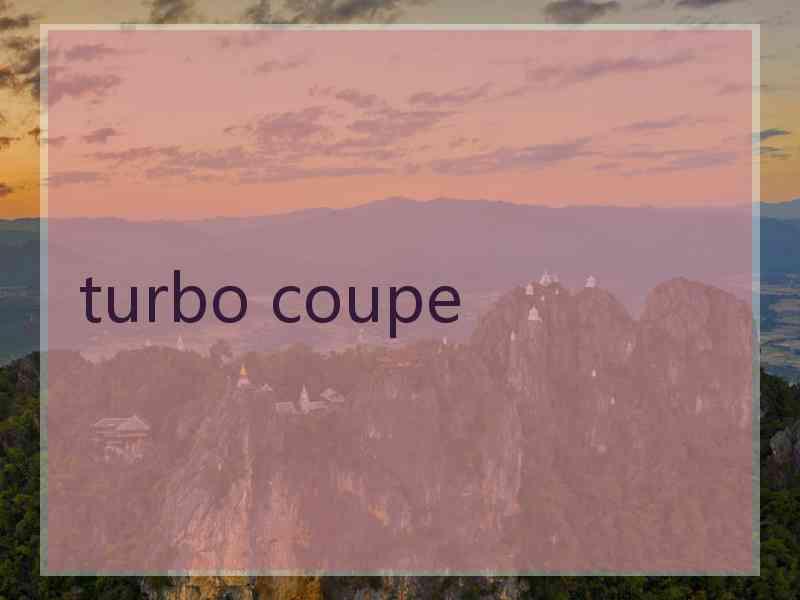 turbo coupe