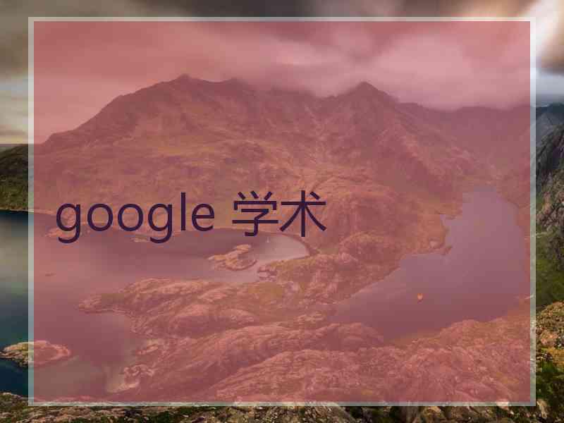 google 学术