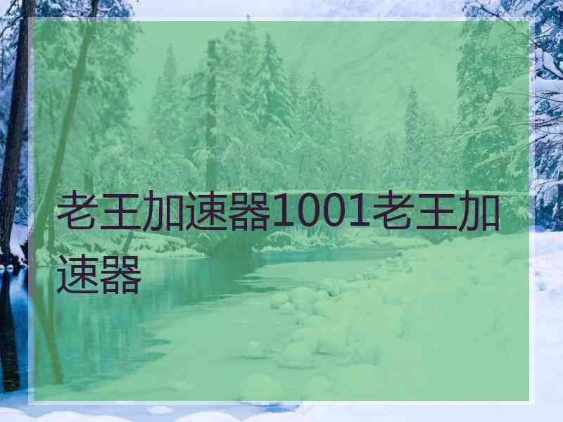 老王加速器1001老王加速器