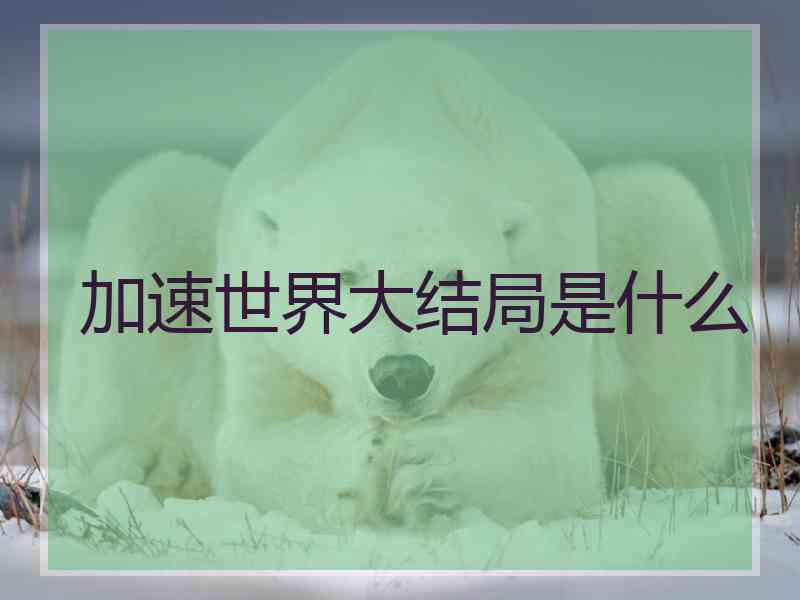 加速世界大结局是什么