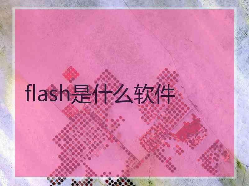 flash是什么软件