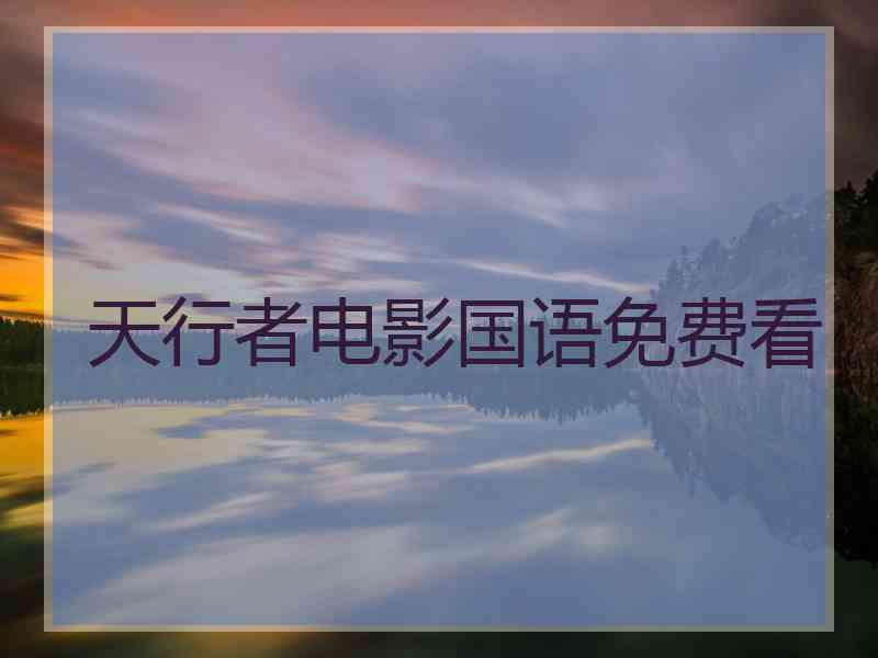 天行者电影国语免费看