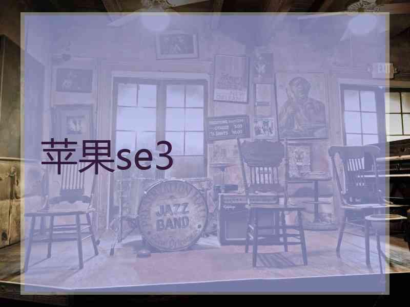 苹果se3
