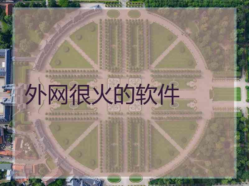 外网很火的软件