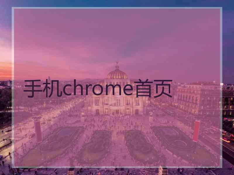 手机chrome首页